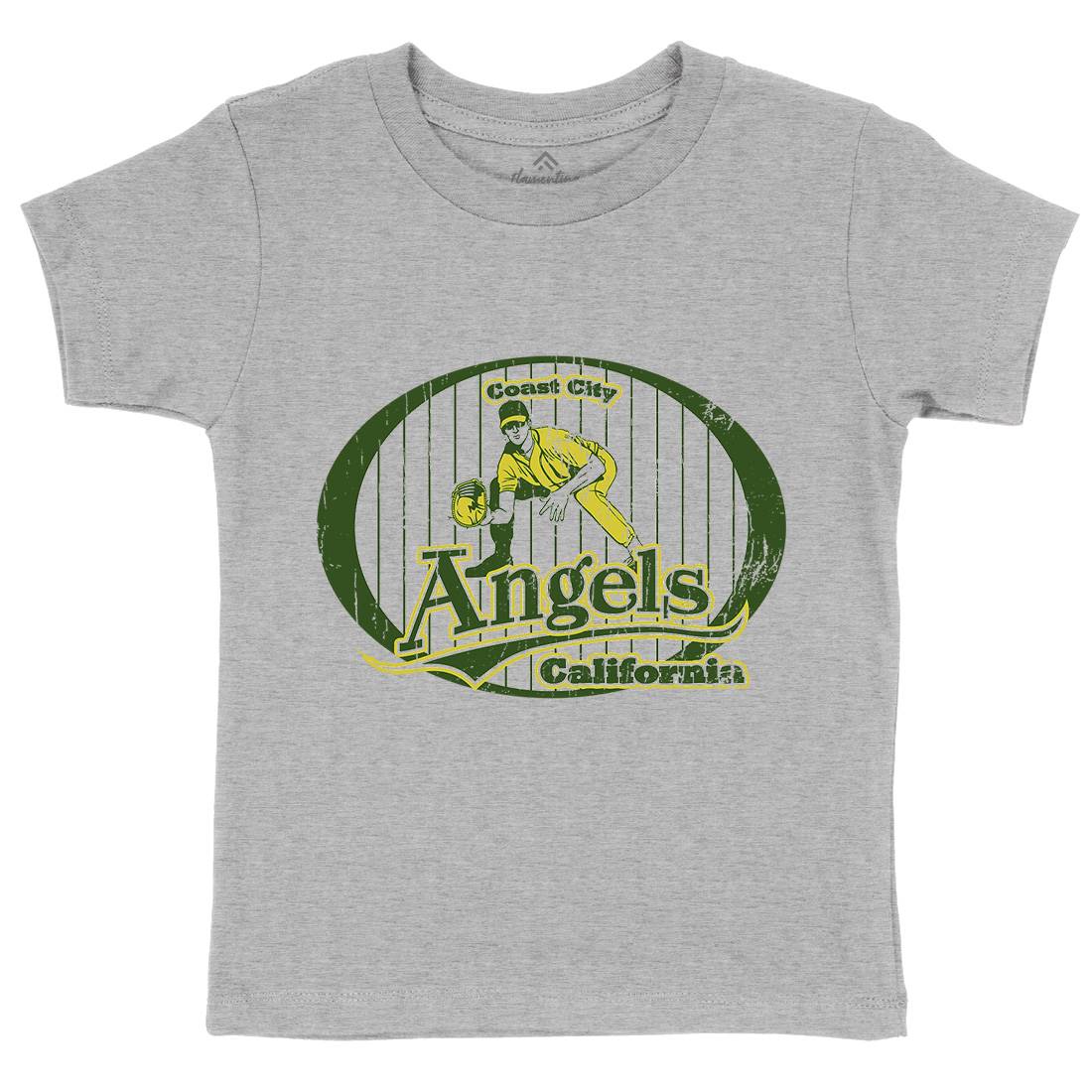 Coast City Angels Kids Organic Crew Neck T-Shirt Sport D129