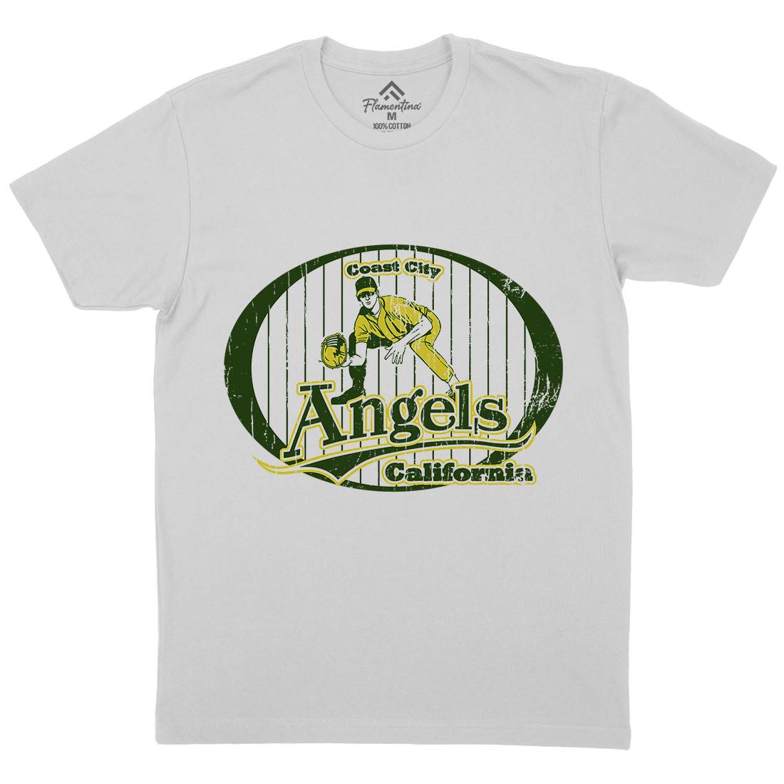 Coast City Angels Mens Crew Neck T-Shirt Sport D129