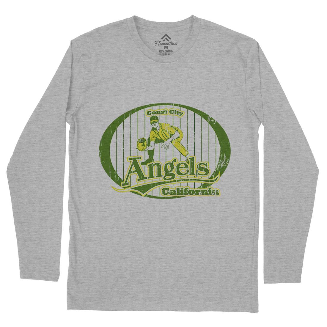 Coast City Angels Mens Long Sleeve T-Shirt Sport D129