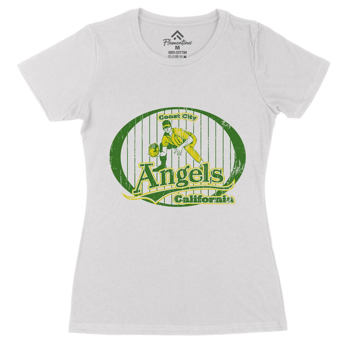 Coast City Angels Womens Organic Crew Neck T-Shirt Sport D129