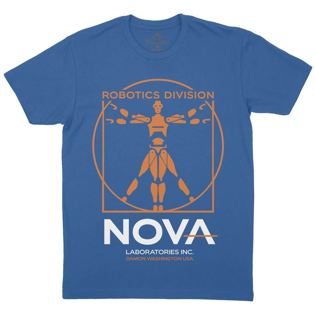 Nova Laboratories Inc Mens Organic Crew Neck T-Shirt Space D131