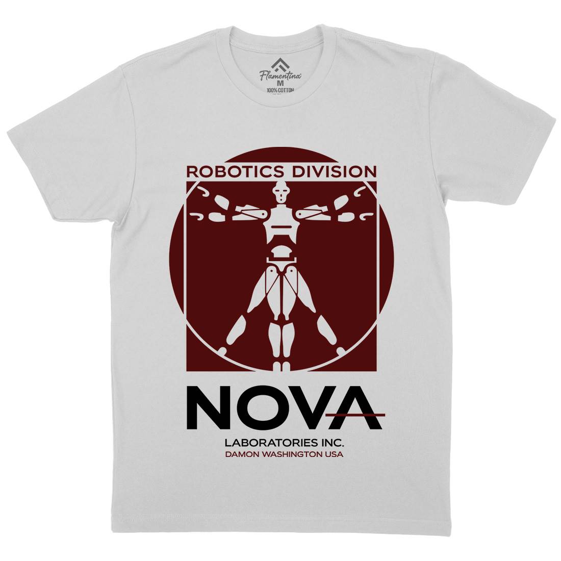 Nova Laboratories Inc Mens Crew Neck T-Shirt Space D131