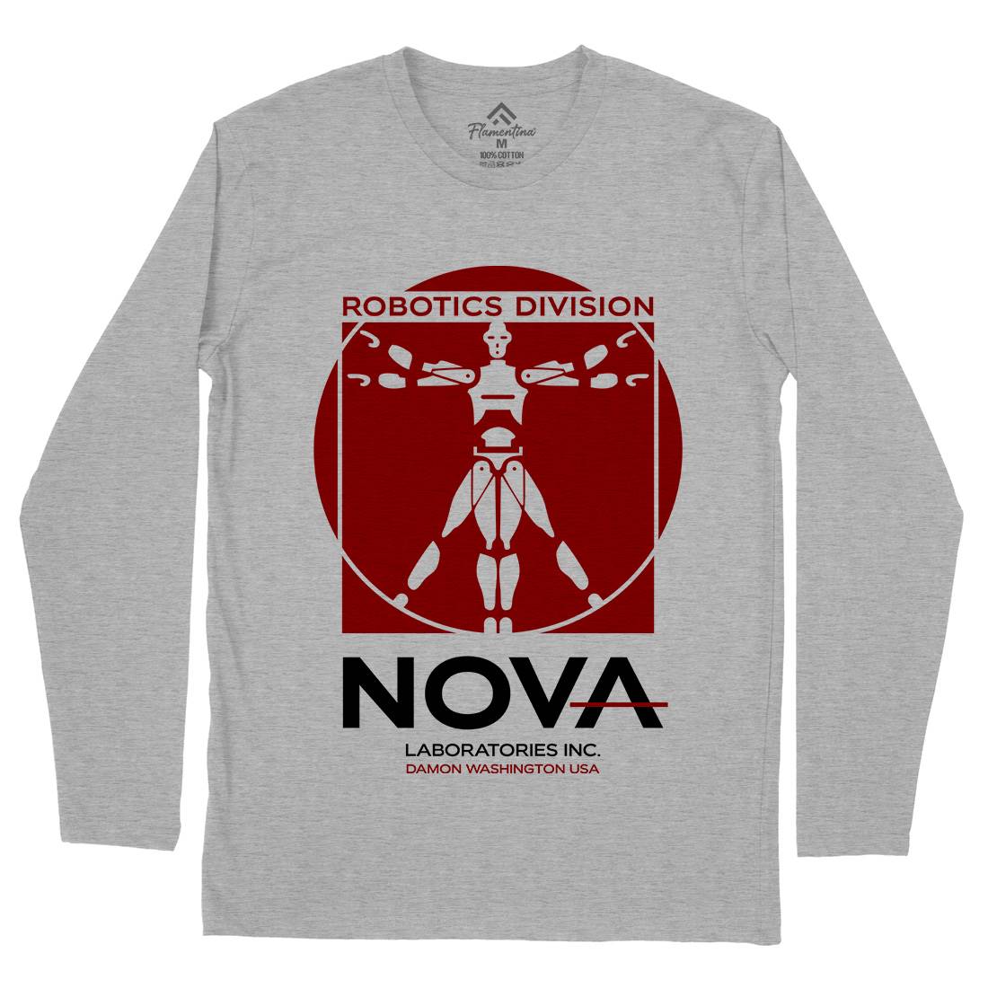 Nova Laboratories Inc Mens Long Sleeve T-Shirt Space D131