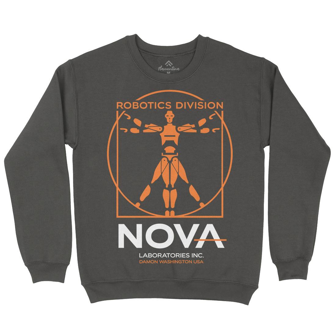 Nova Laboratories Inc Mens Crew Neck Sweatshirt Space D131