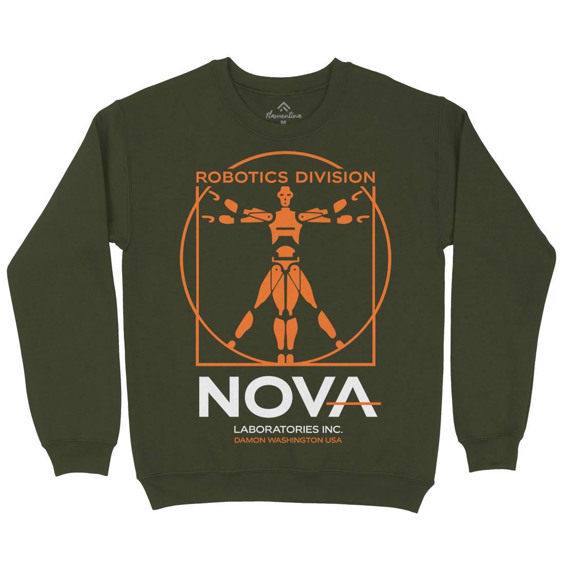 Nova Laboratories Inc Mens Crew Neck Sweatshirt Space D131