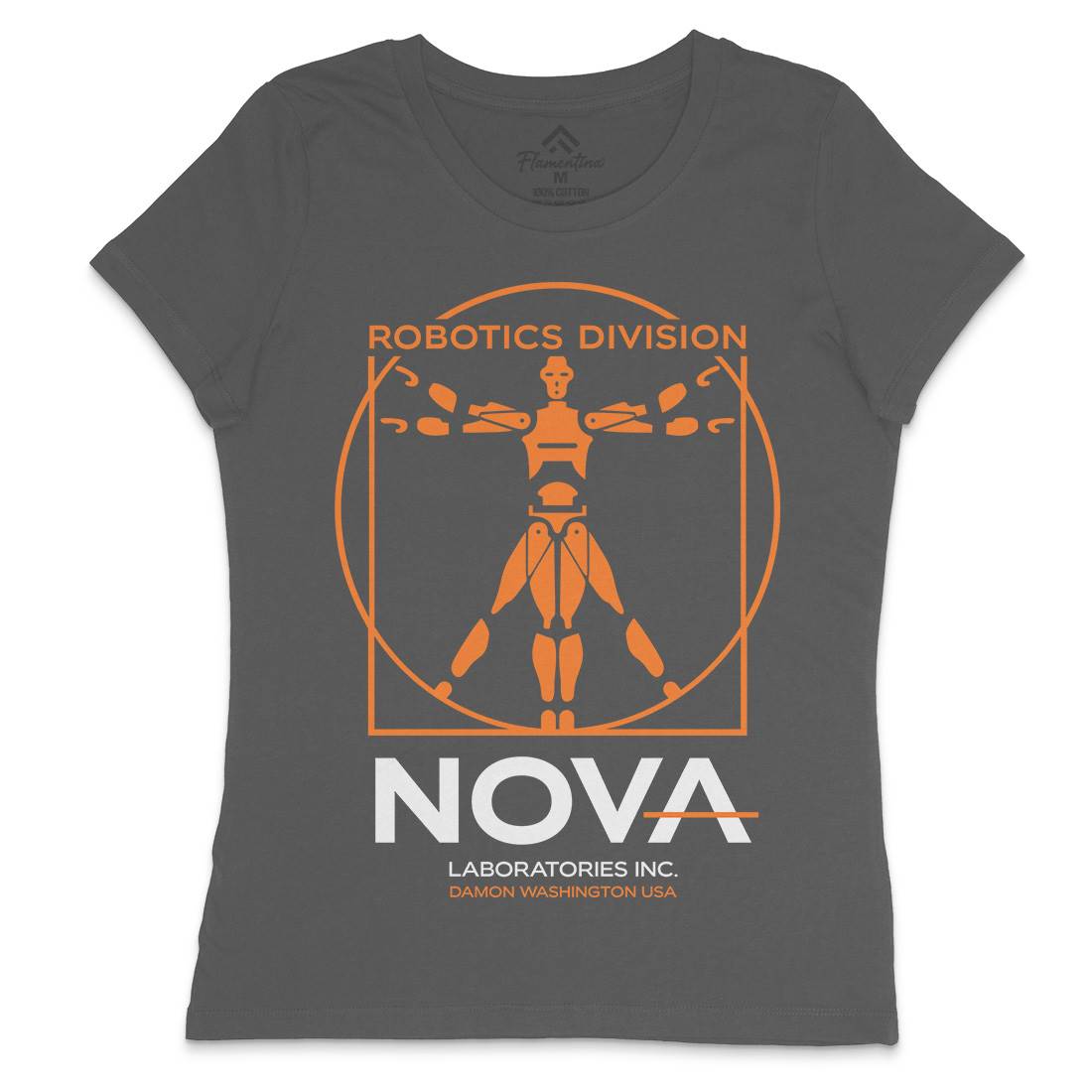 Nova Laboratories Inc Womens Crew Neck T-Shirt Space D131