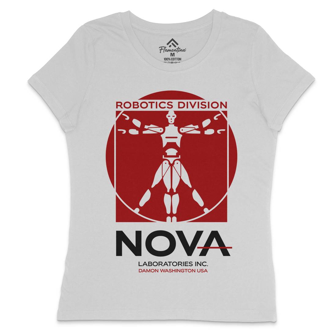 Nova Laboratories Inc Womens Crew Neck T-Shirt Space D131