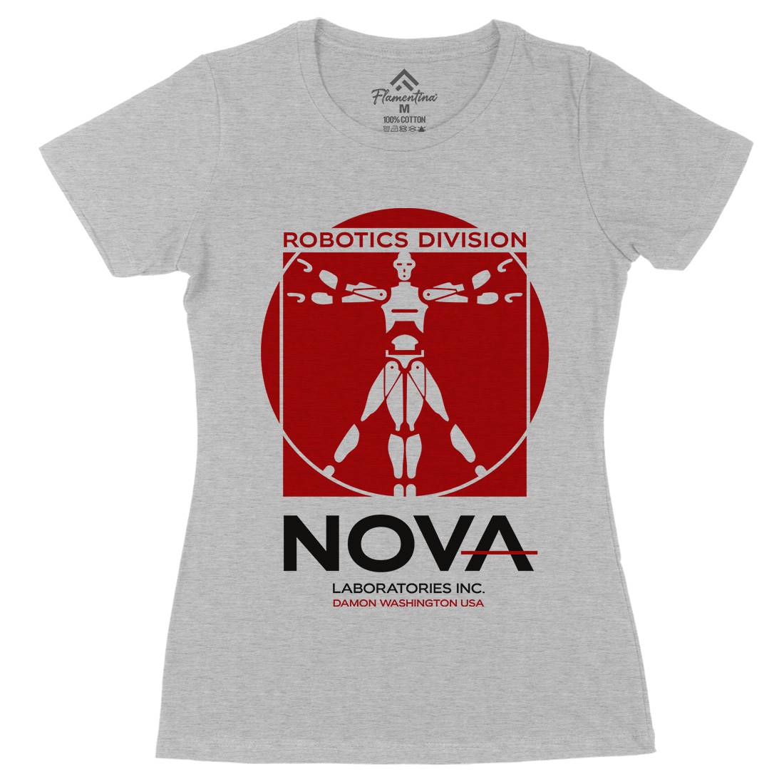 Nova Laboratories Inc Womens Organic Crew Neck T-Shirt Space D131