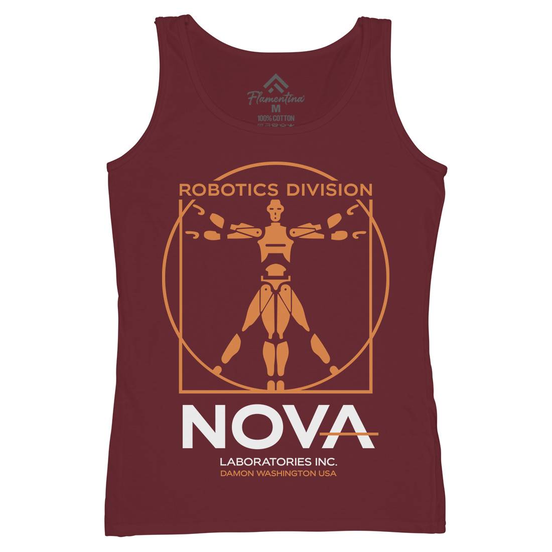 Nova Laboratories Inc Womens Organic Tank Top Vest Space D131