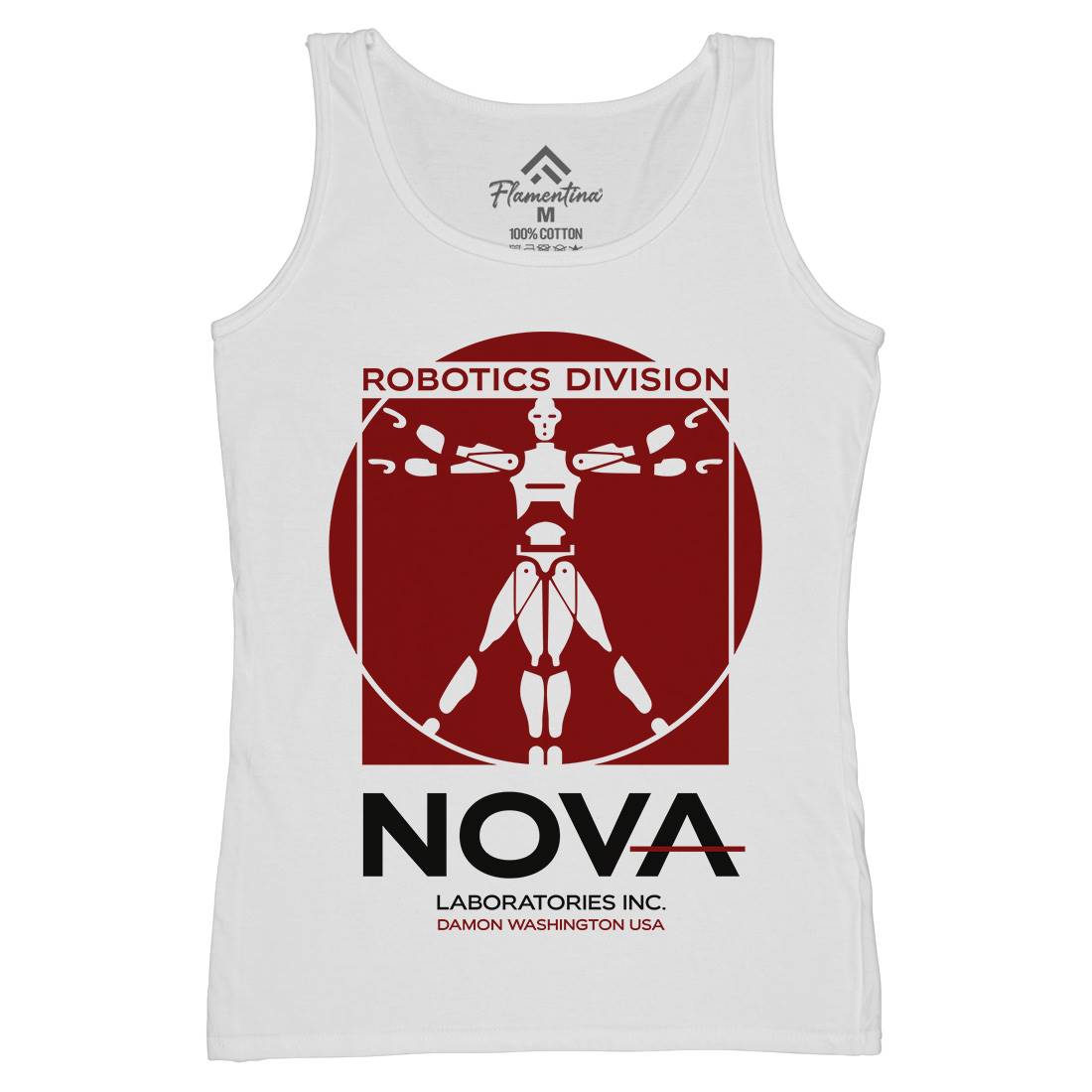Nova Laboratories Inc Womens Organic Tank Top Vest Space D131
