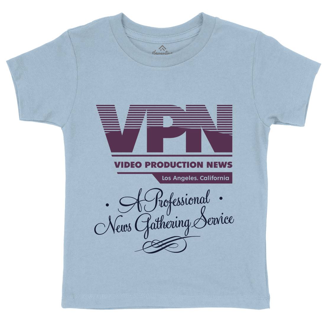 Video Production News Vpn Kids Crew Neck T-Shirt Horror D132