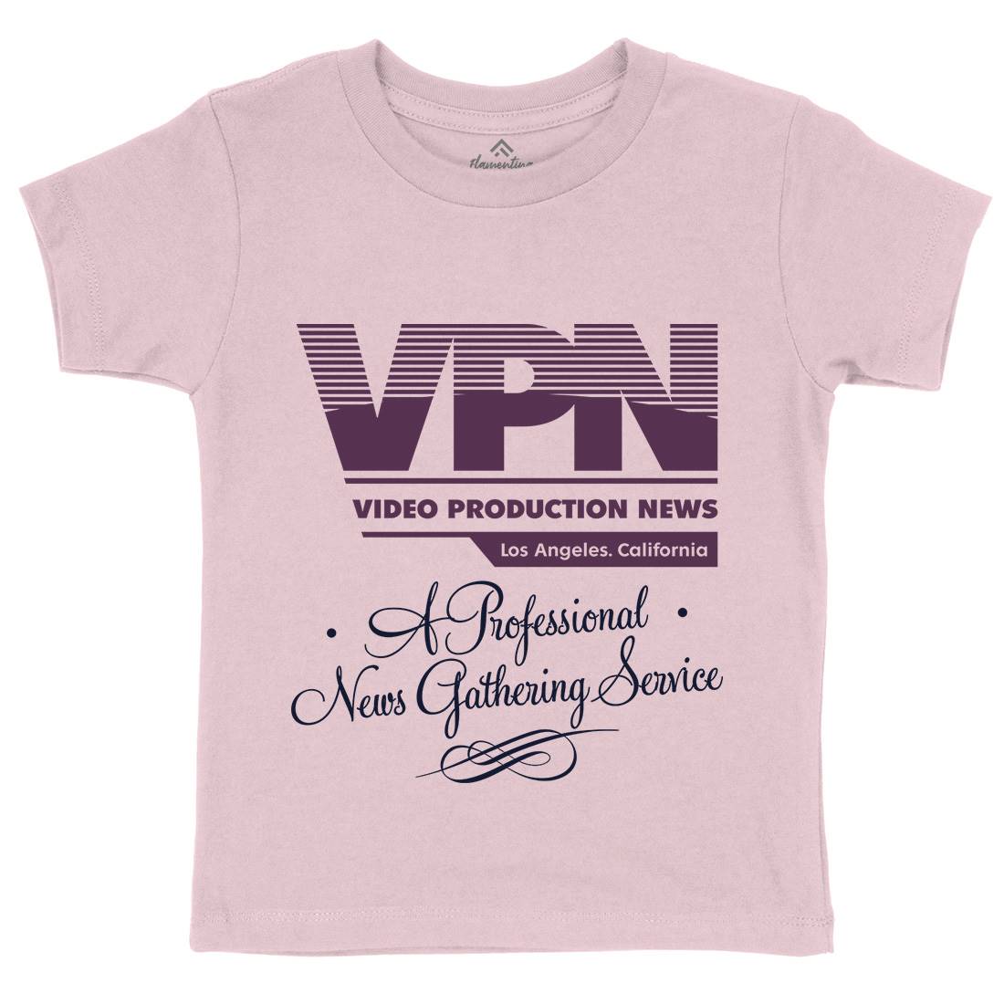 Video Production News Vpn Kids Organic Crew Neck T-Shirt Horror D132