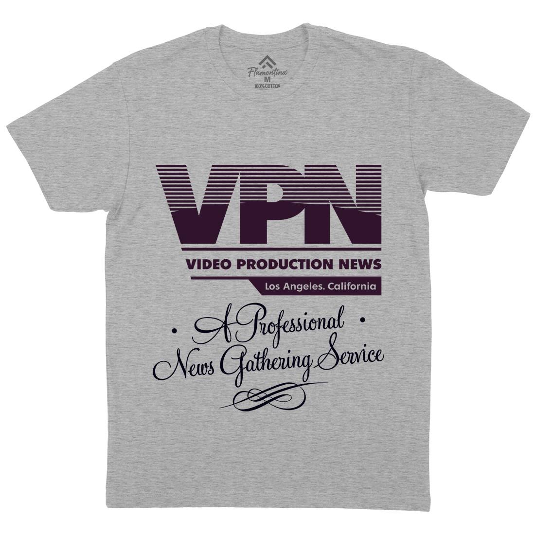 Video Production News Vpn Mens Crew Neck T-Shirt Horror D132