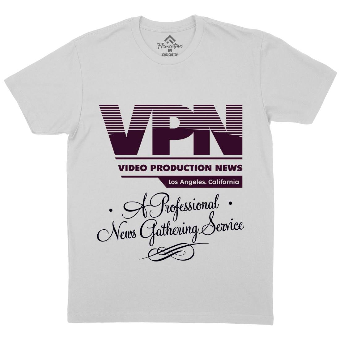 Video Production News Vpn Mens Crew Neck T-Shirt Horror D132