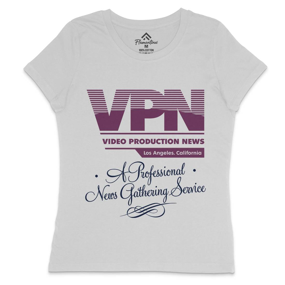 Video Production News Vpn Womens Crew Neck T-Shirt Horror D132