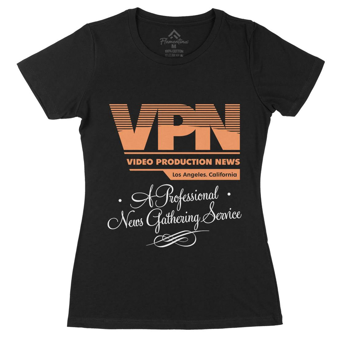 Video Production News Vpn Womens Organic Crew Neck T-Shirt Horror D132