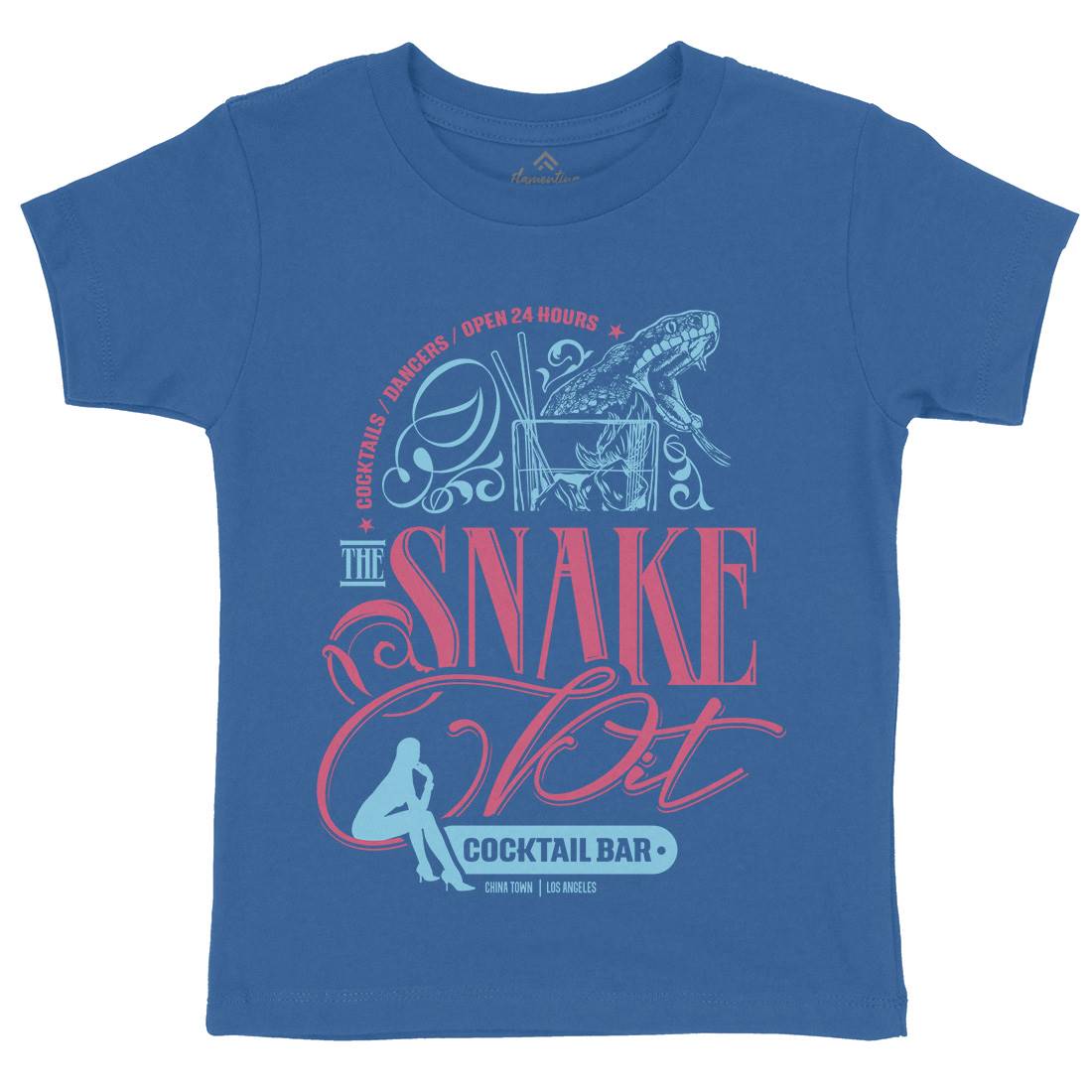 Snake Pit Kids Crew Neck T-Shirt Space D133
