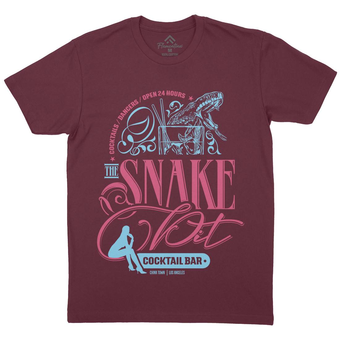Snake Pit Mens Crew Neck T-Shirt Space D133