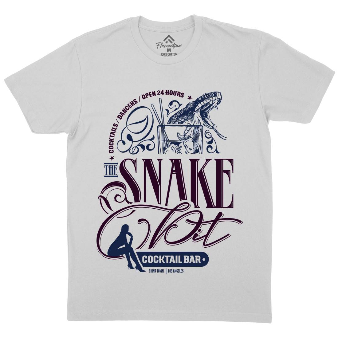 Snake Pit Mens Crew Neck T-Shirt Space D133
