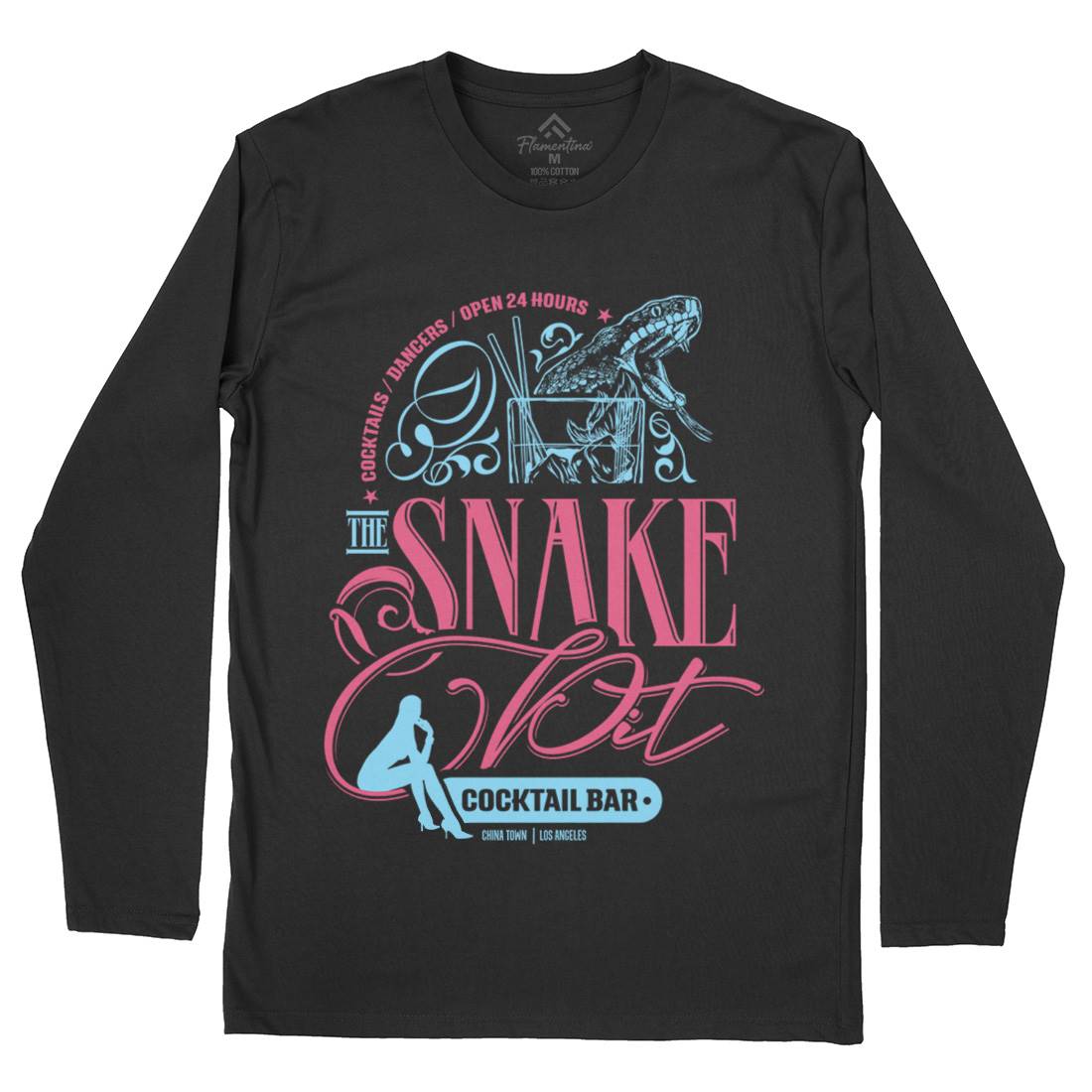 Snake Pit Mens Long Sleeve T-Shirt Space D133