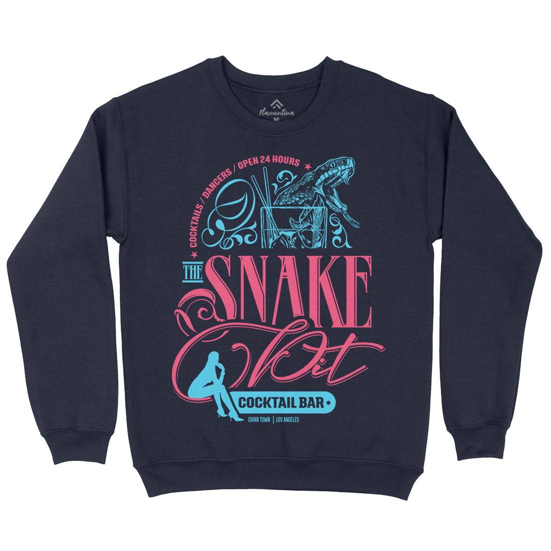 Snake Pit Mens Crew Neck Sweatshirt Space D133