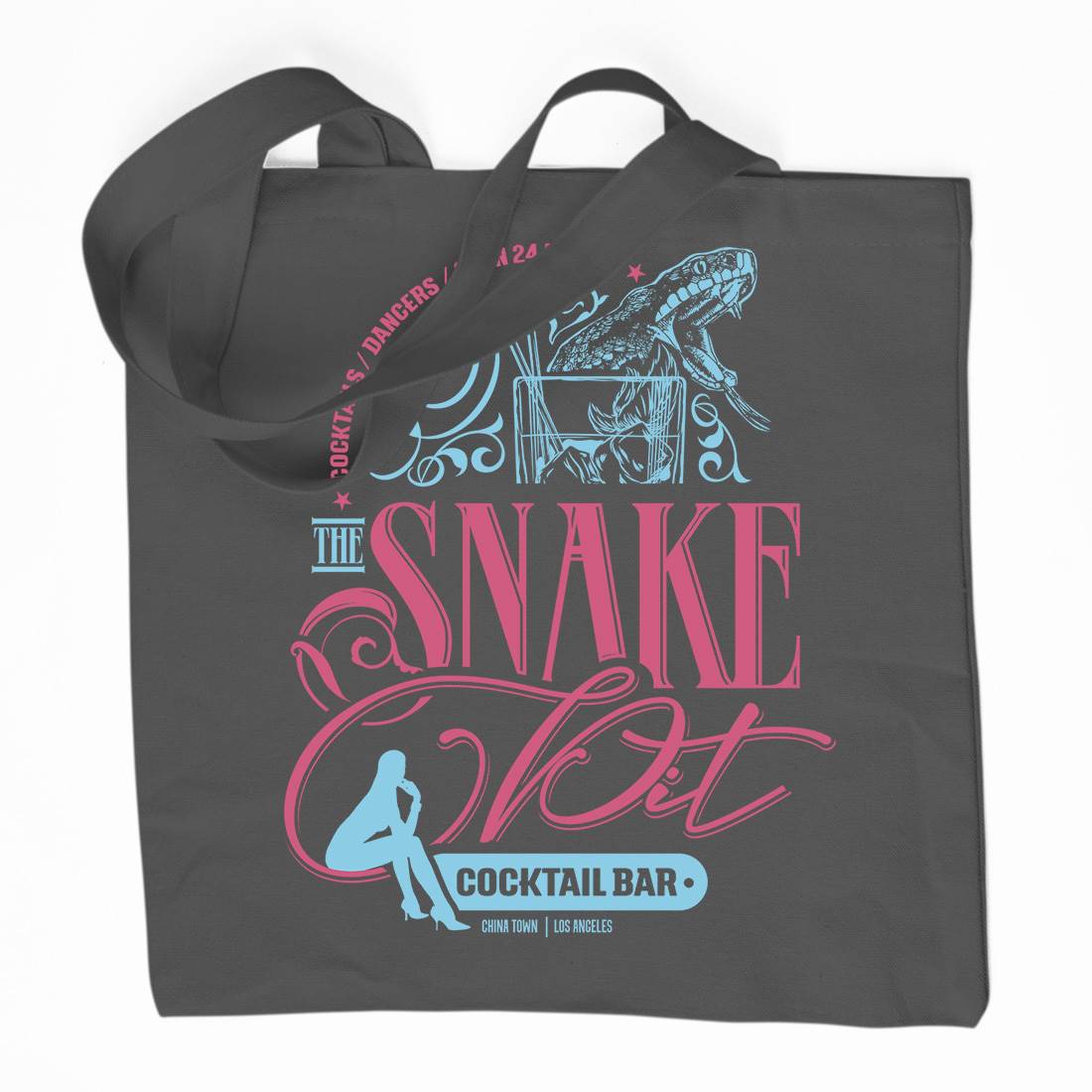Snake Pit Organic Premium Cotton Tote Bag Space D133