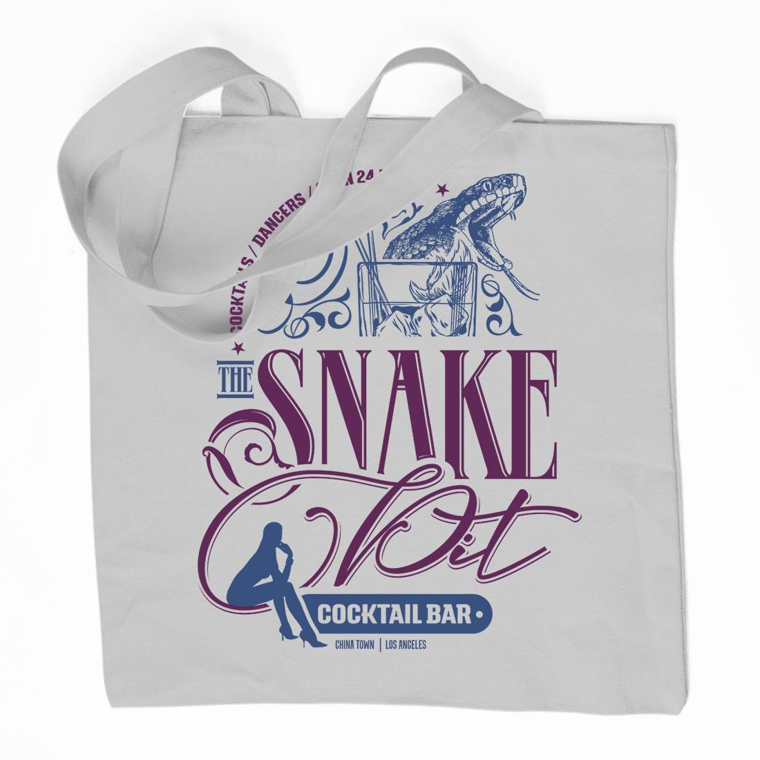 Snake Pit Organic Premium Cotton Tote Bag Space D133