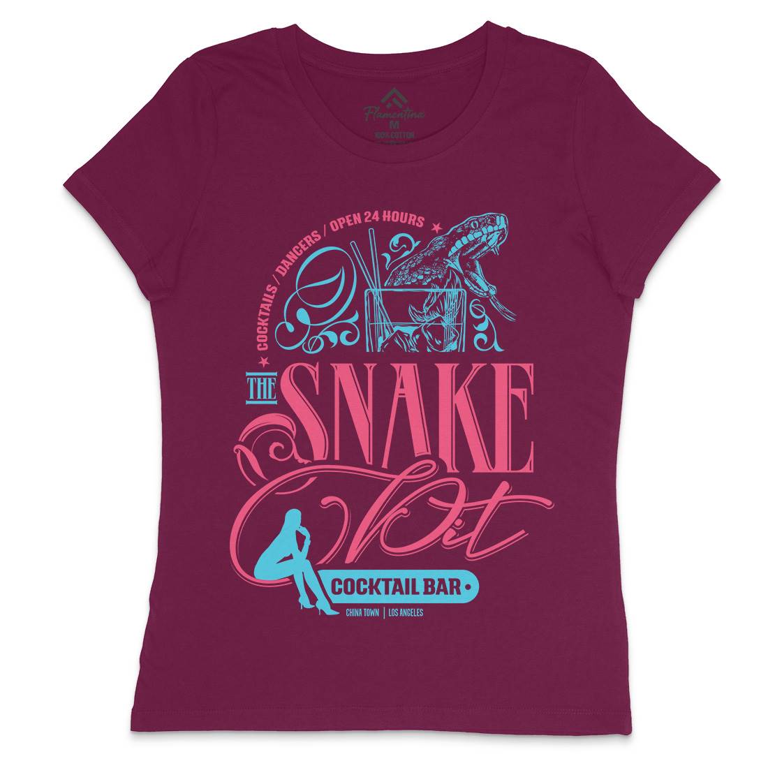 Snake Pit Womens Crew Neck T-Shirt Space D133