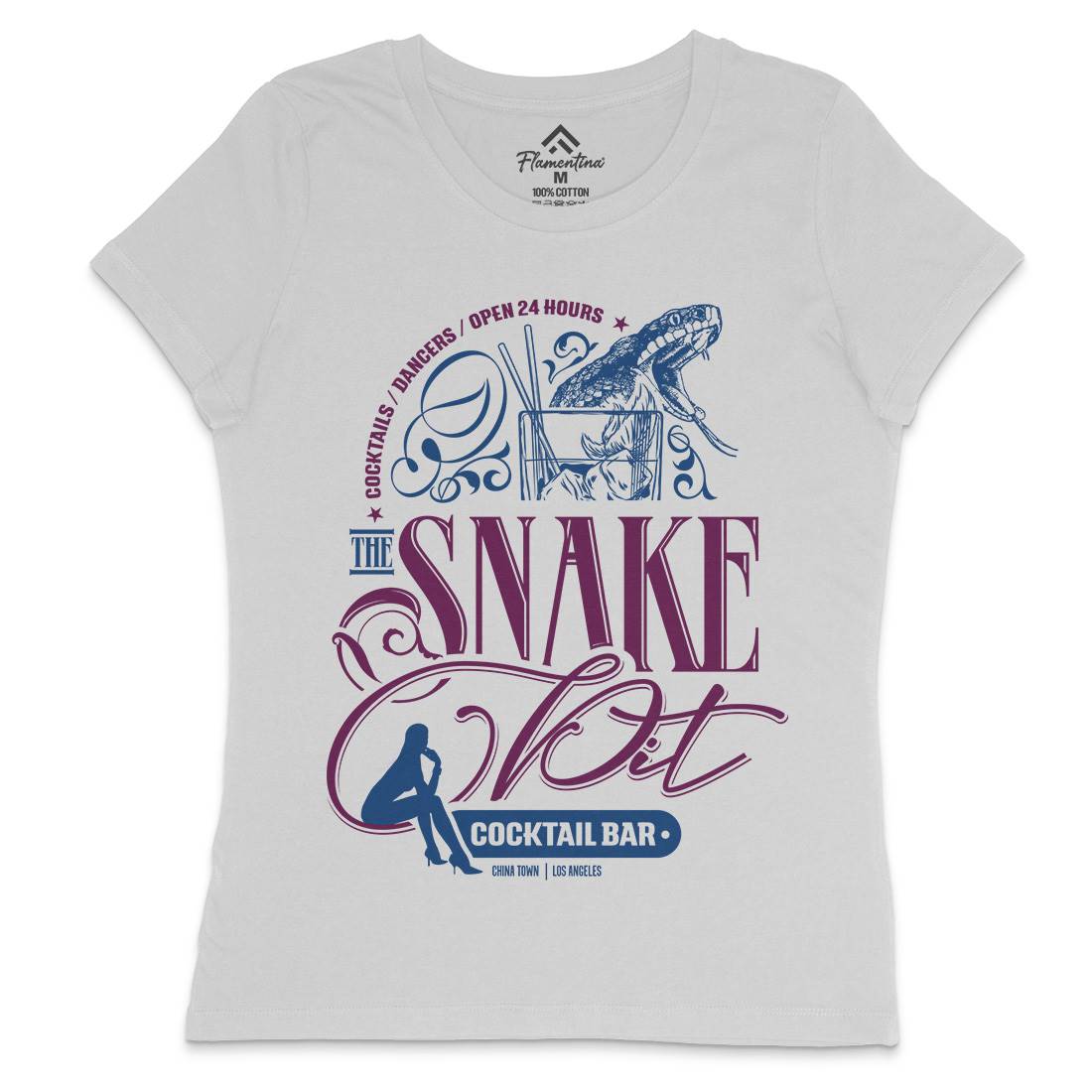 Snake Pit Womens Crew Neck T-Shirt Space D133