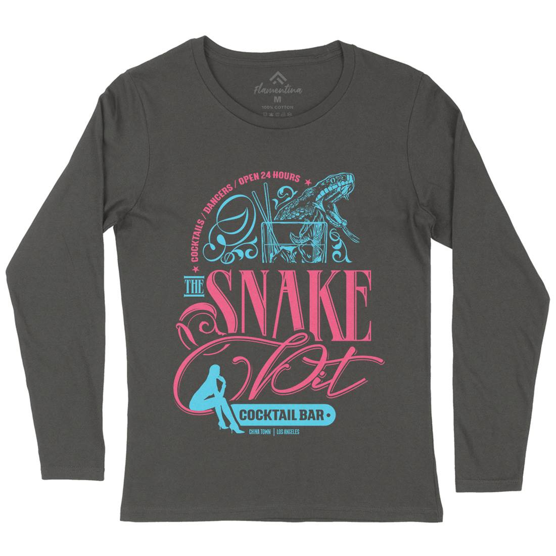 Snake Pit Womens Long Sleeve T-Shirt Space D133