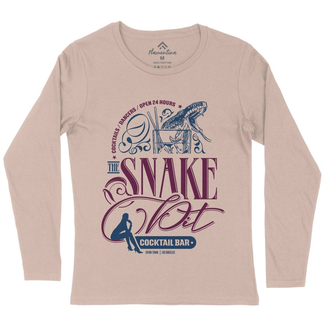 Snake Pit Womens Long Sleeve T-Shirt Space D133