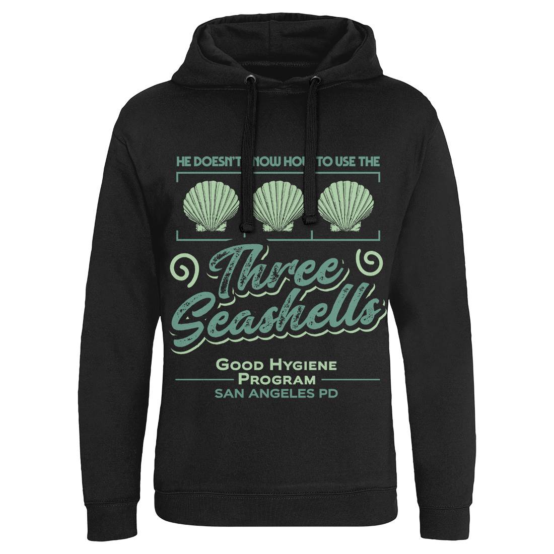 Three Seashells Mens Hoodie Without Pocket Space D134