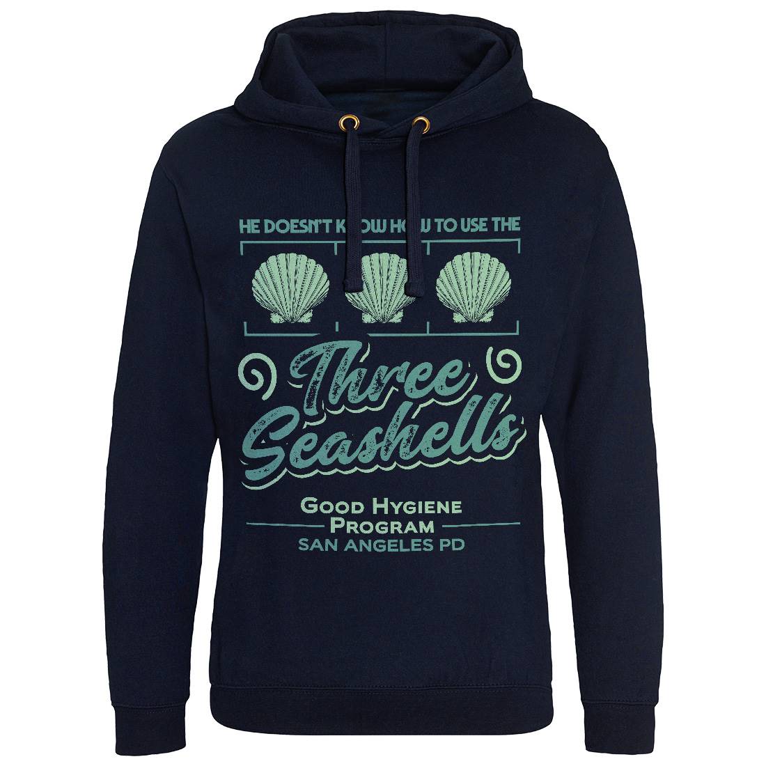Three Seashells Mens Hoodie Without Pocket Space D134