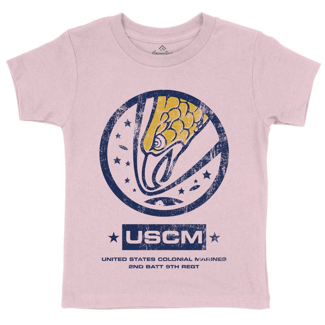 Uscm Kids Organic Crew Neck T-Shirt Space D135