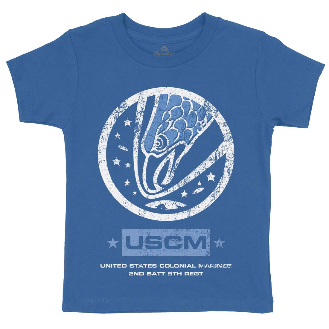 Uscm Kids Organic Crew Neck T-Shirt Space D135