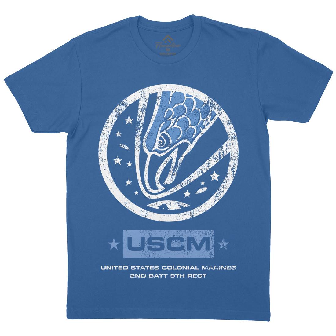 Uscm Mens Crew Neck T-Shirt Space D135