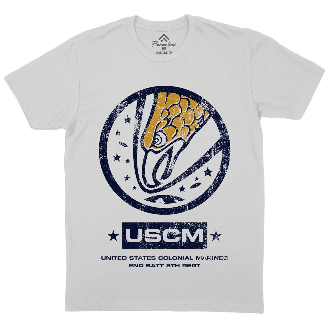 Uscm Mens Crew Neck T-Shirt Space D135