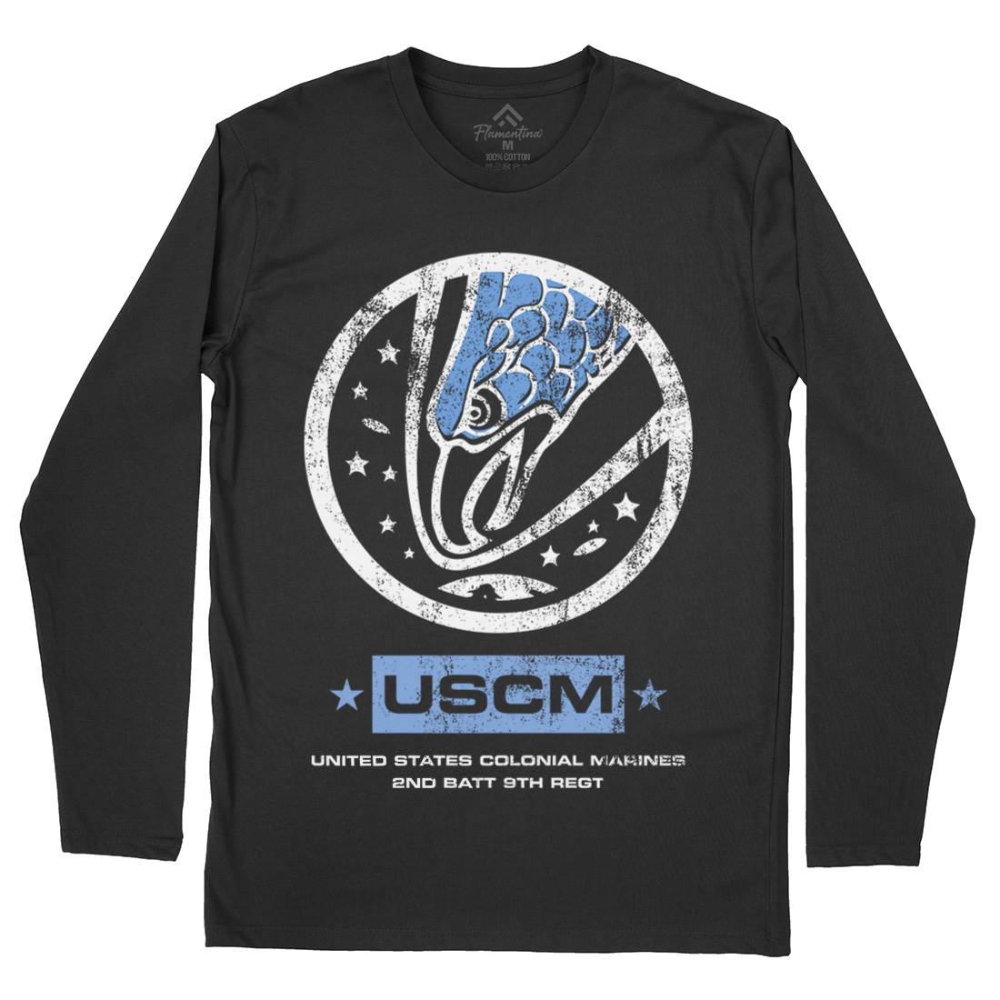 Uscm Mens Long Sleeve T-Shirt Space D135