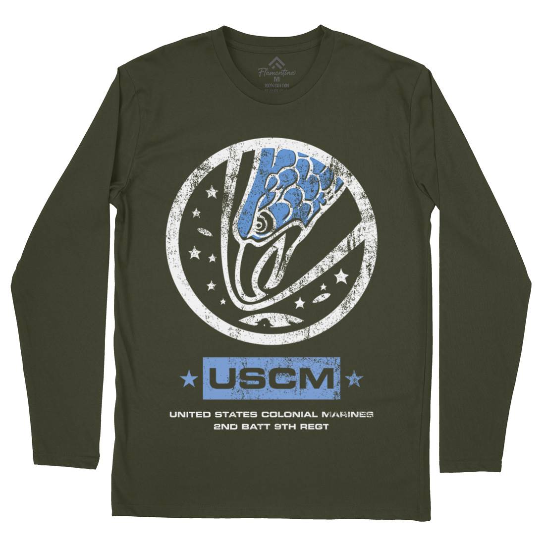 Uscm Mens Long Sleeve T-Shirt Space D135