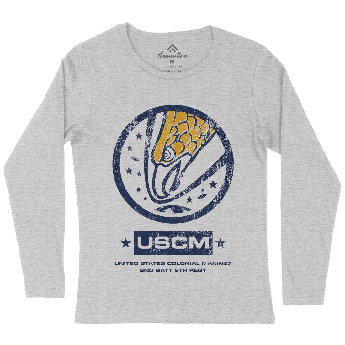 Uscm Womens Long Sleeve T-Shirt Space D135