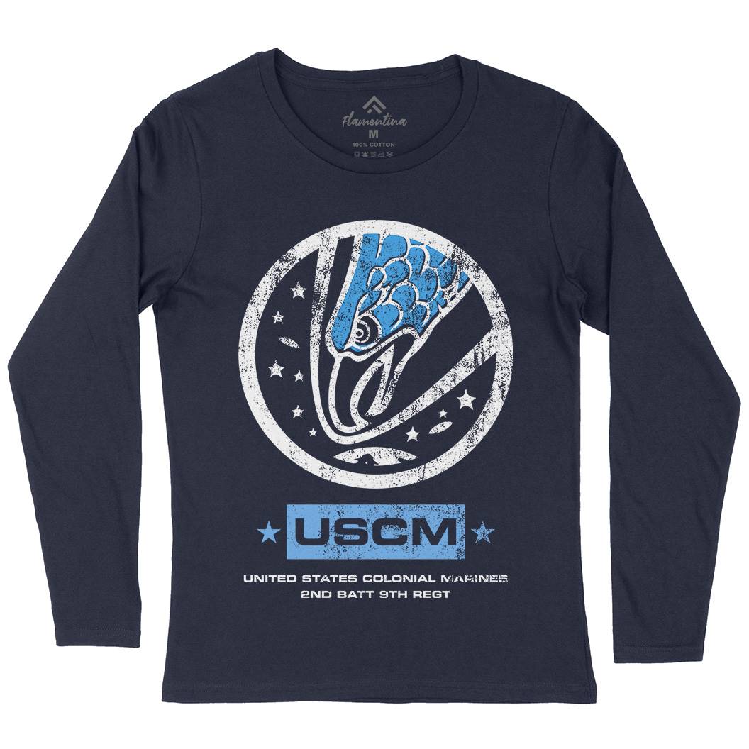 Uscm Womens Long Sleeve T-Shirt Space D135