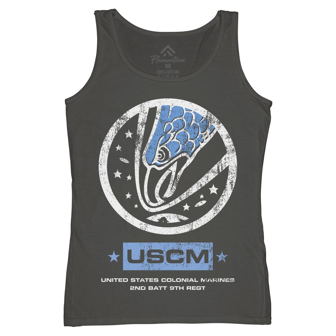 Uscm Womens Organic Tank Top Vest Space D135
