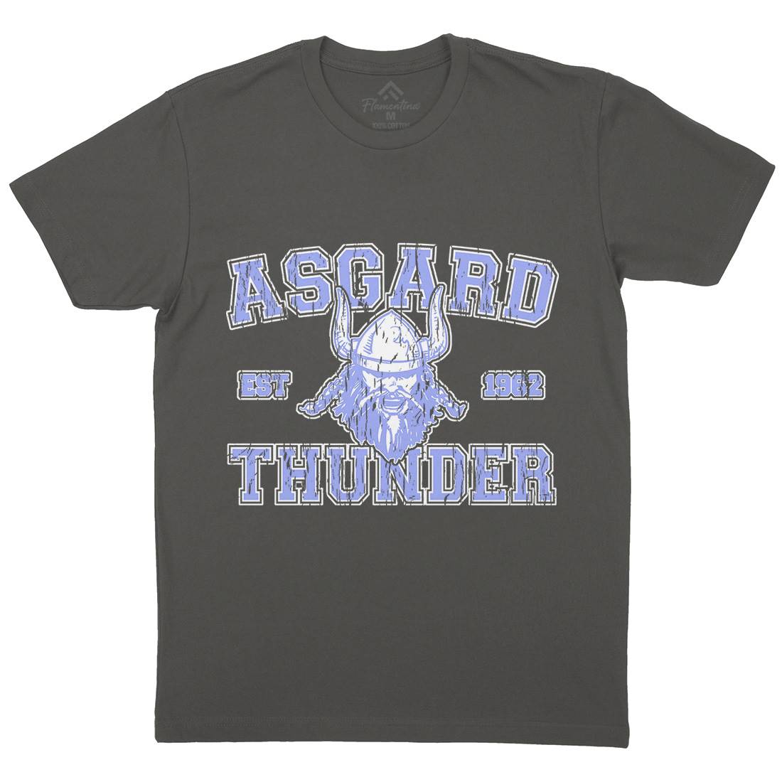 Asgard Thunder Mens Crew Neck T-Shirt Sport D136