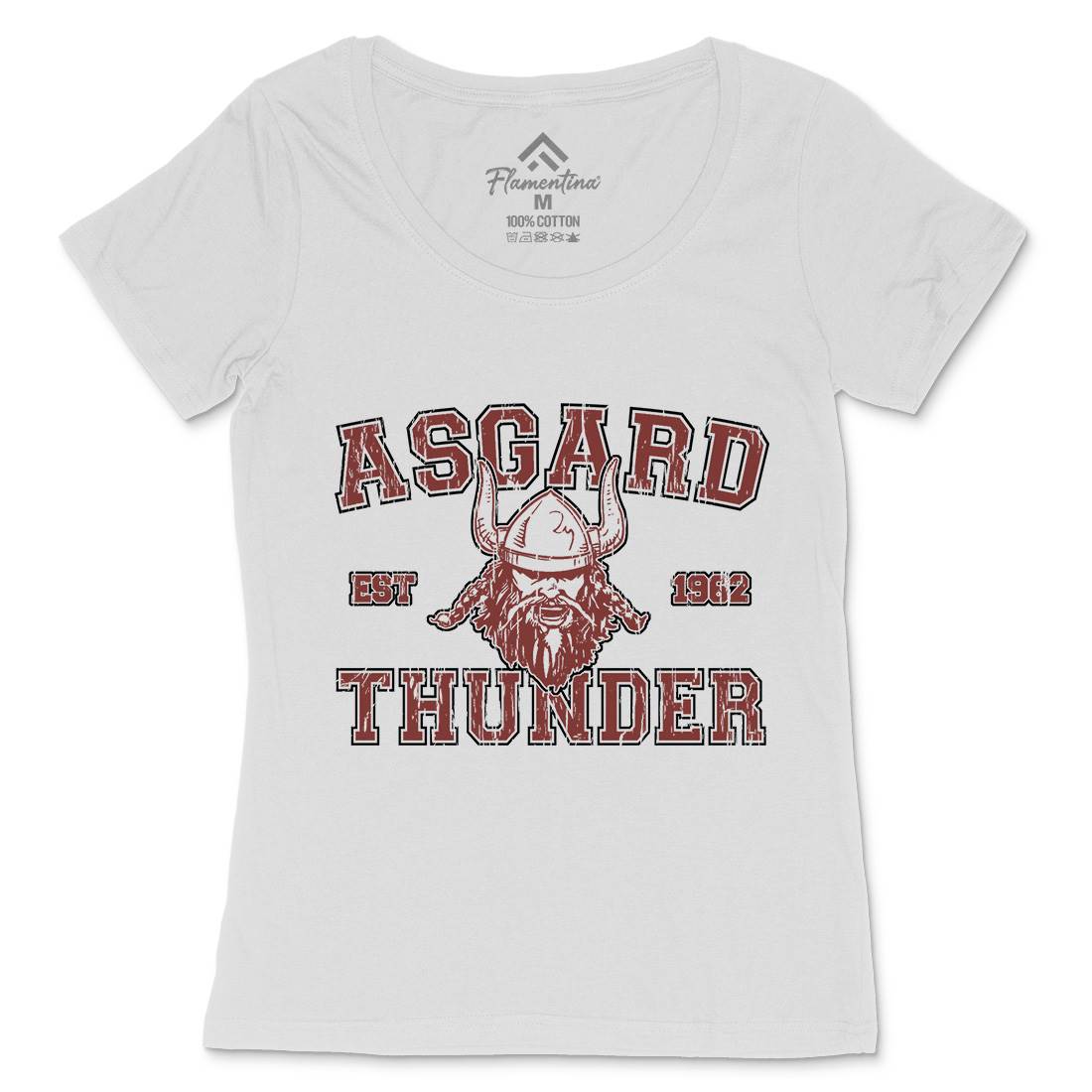 Asgard Thunder Womens Scoop Neck T-Shirt Sport D136