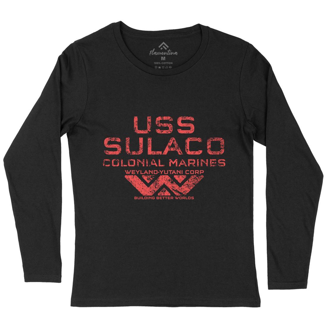 Uss Sulaco Womens Long Sleeve T-Shirt Space D139