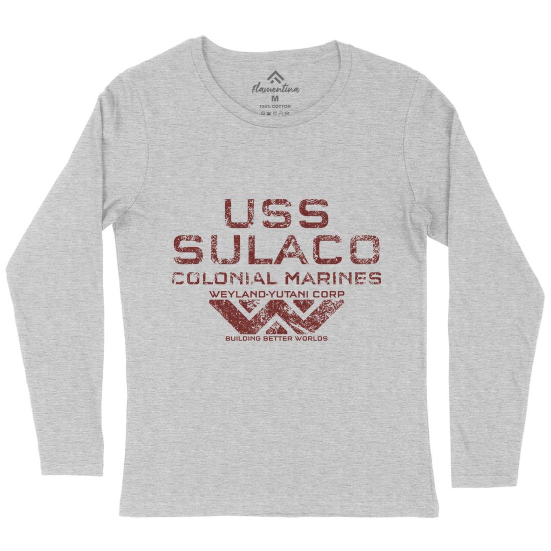 Uss Sulaco Womens Long Sleeve T-Shirt Space D139