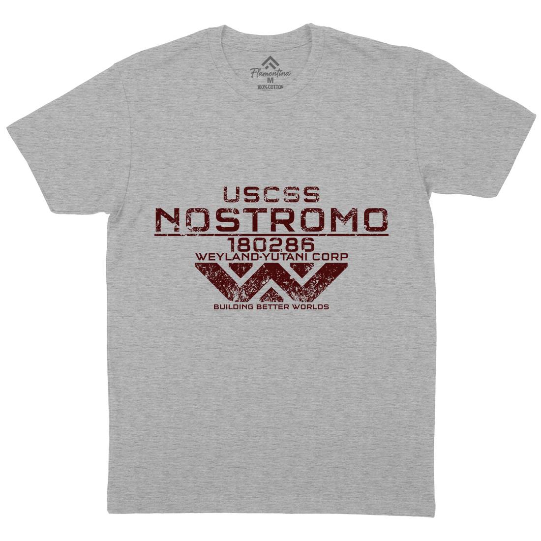 Uscss Nostromo Mens Crew Neck T-Shirt Space D140