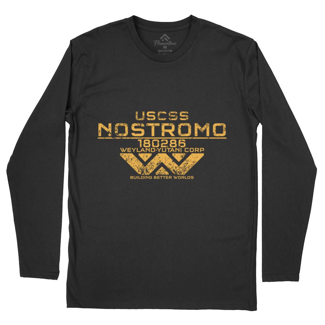 Uscss Nostromo Mens Long Sleeve T-Shirt Space D140
