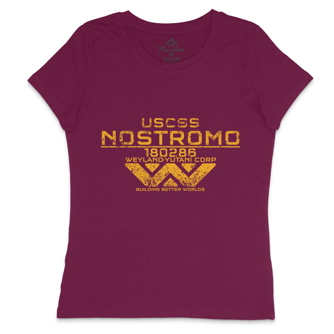 Uscss Nostromo Womens Crew Neck T-Shirt Space D140