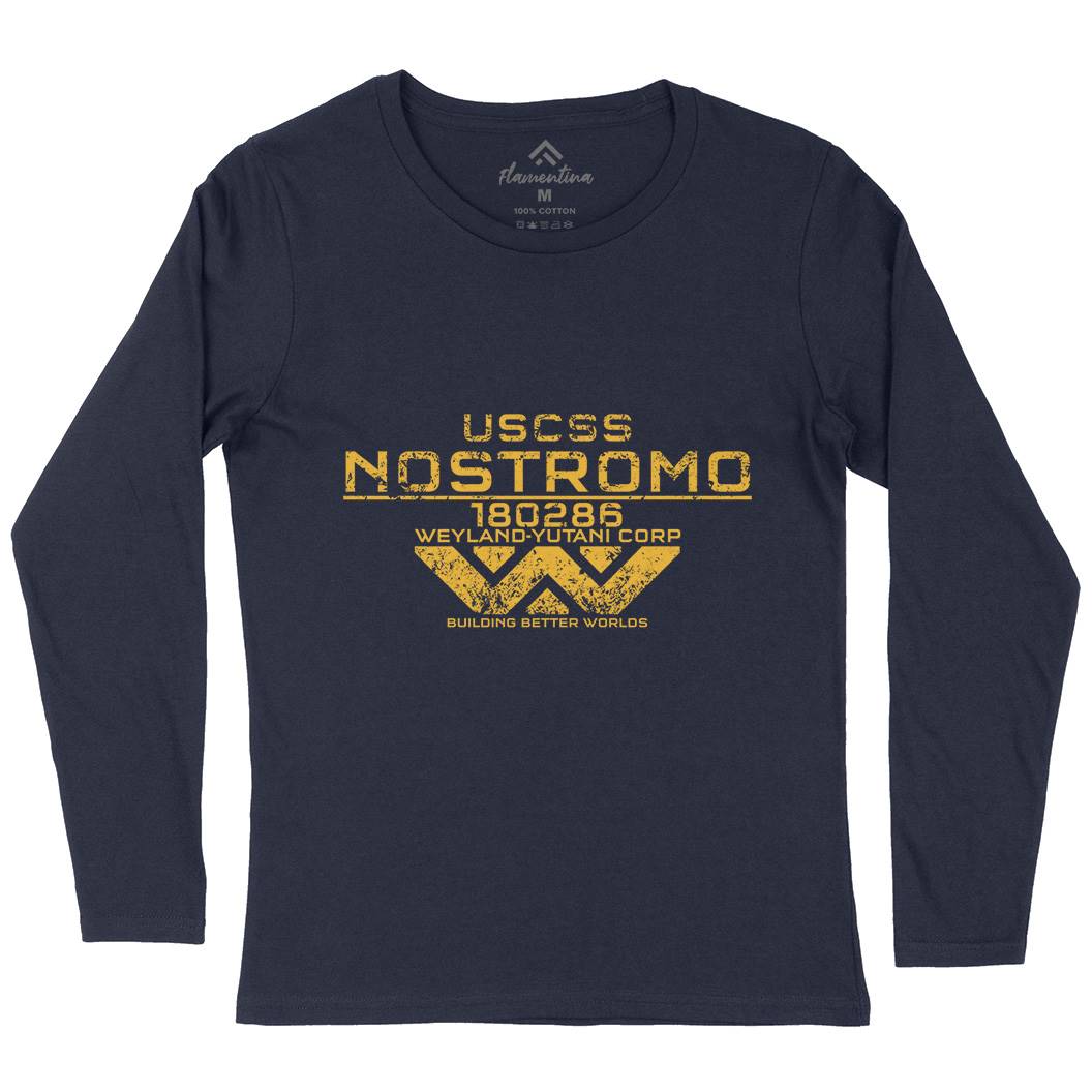 Uscss Nostromo Womens Long Sleeve T-Shirt Space D140